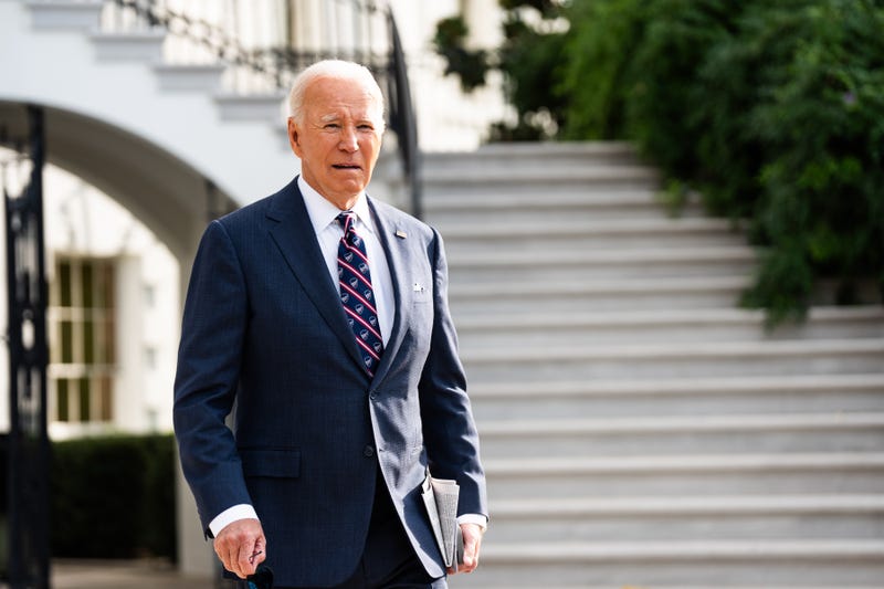 U.S. President Joe Biden makes his way to Marine One on the South Lawn of the White House on Sept. 16, 2024.