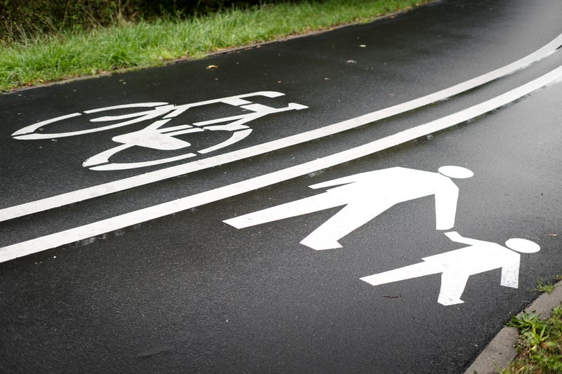 Generic photo of bike and pedestrian pathway