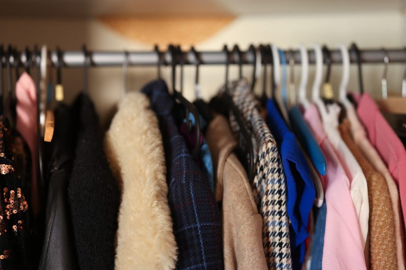coats on rack
