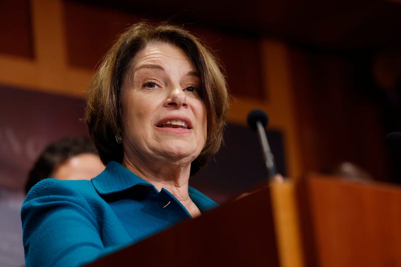 Sen. Amy Klobuchar (D-MN) at the U.S. Capitol Building on September 19, 2024 in Washington, DC. 
