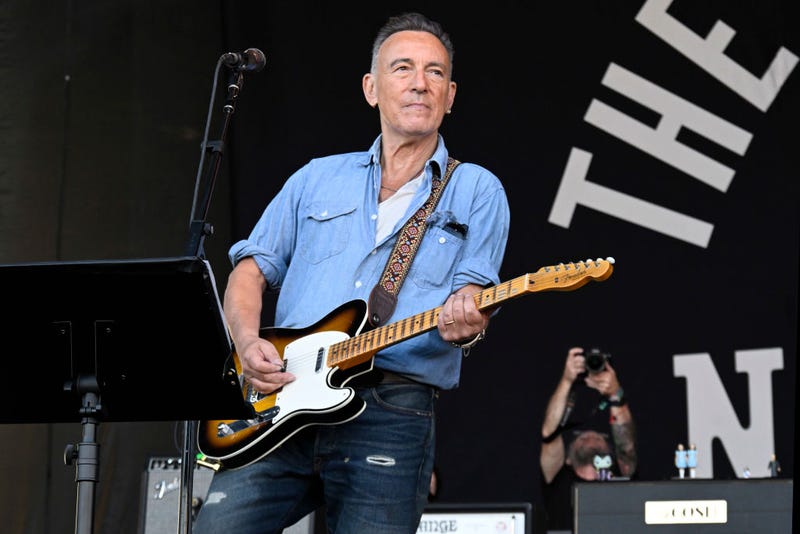 Bruce Springsteen performs with The Gaslight Anthem during the 2024 Sea.Hear.Now Festival on Sept. 15, 2024 in Asbury Park, New Jersey.
