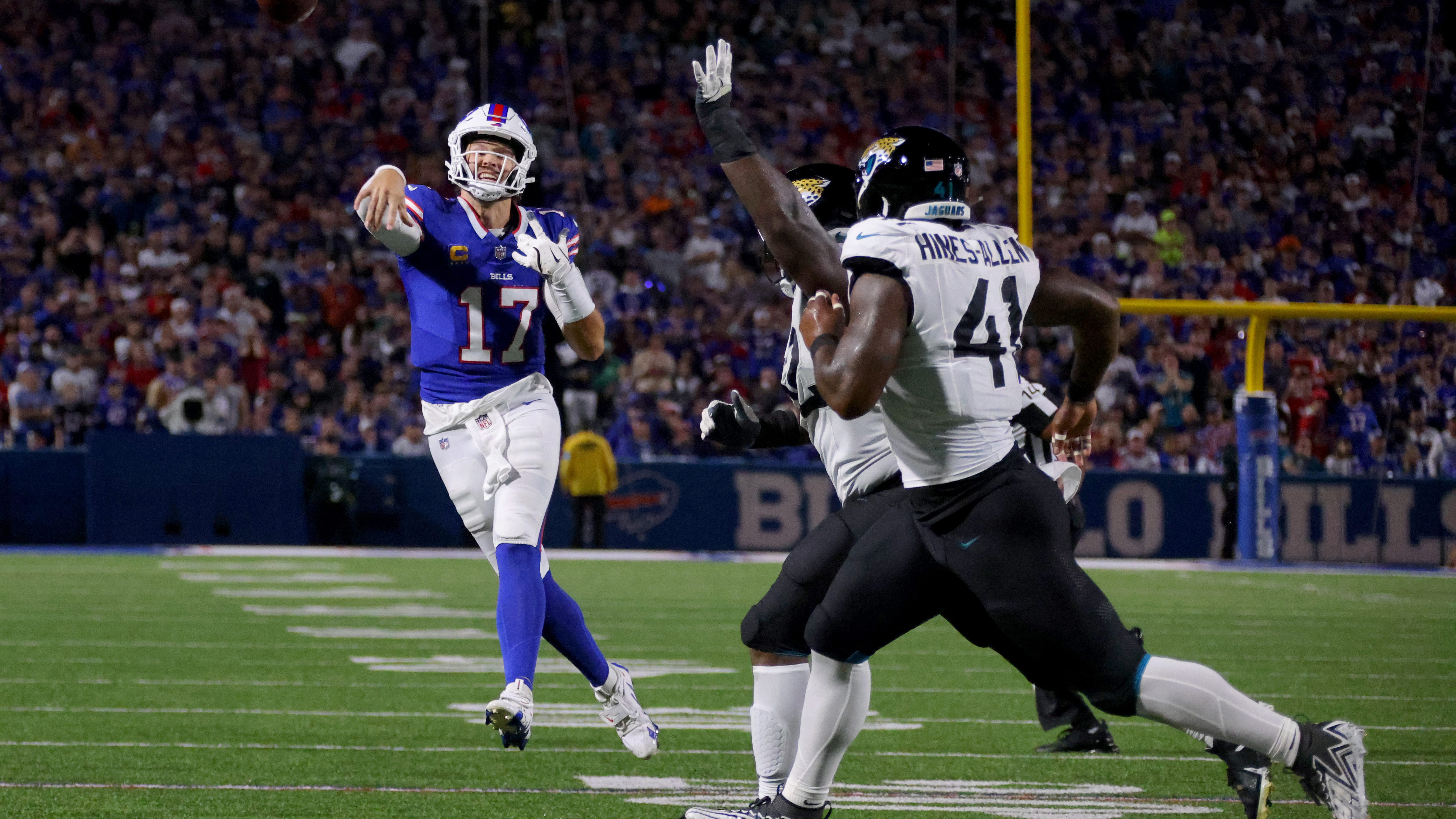Bills demolish Jaguars and remain undefeated on the season