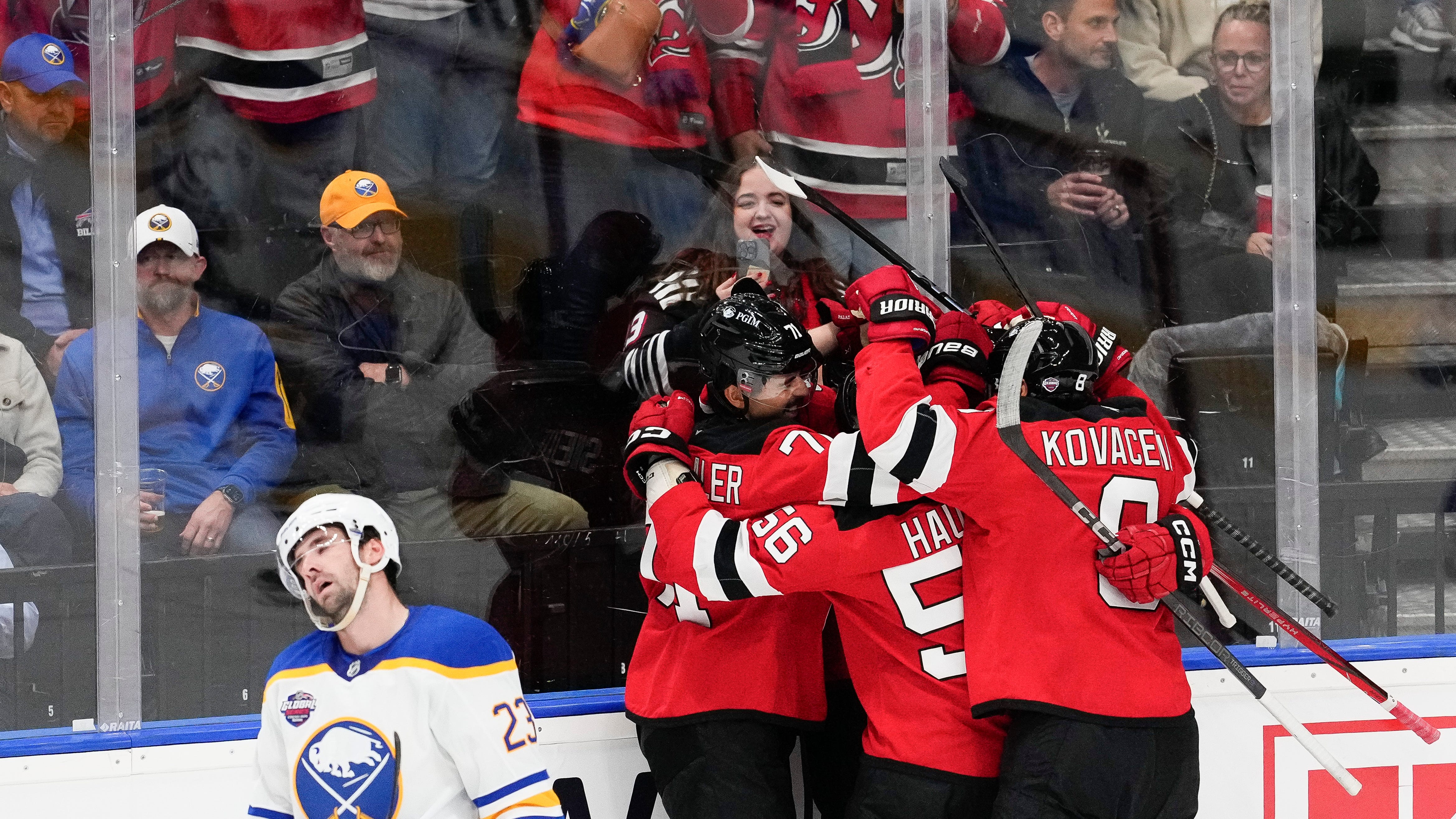 Sabres drop first game of season to New Jersey in Prague