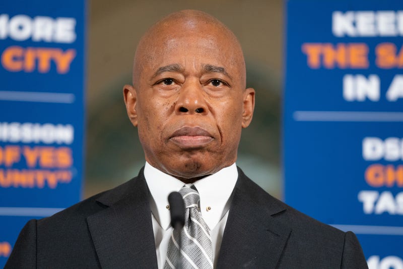 Mayor Eric Adams at an appearance on Oct. 8, 2024.