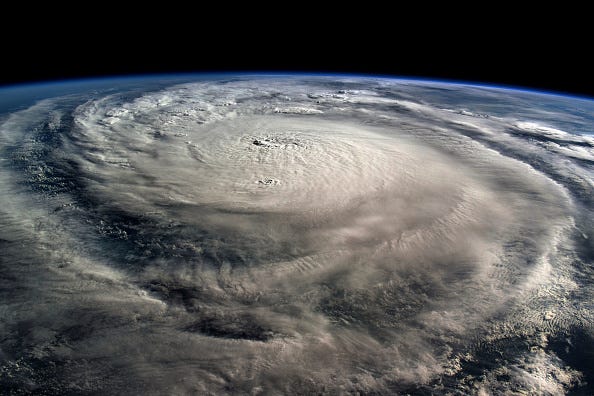 Hurricane Milton, a Category 5 storm at the time of this NASA photograph