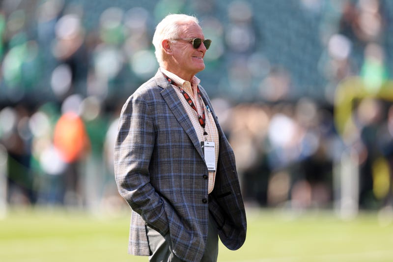 Cleveland Browns owner Jimmy Haslam on the field prior to the game against the Philadelphia Eagles at Lincoln Financial Field on October 13, 2024 in Philadelphia, Pennsylvania