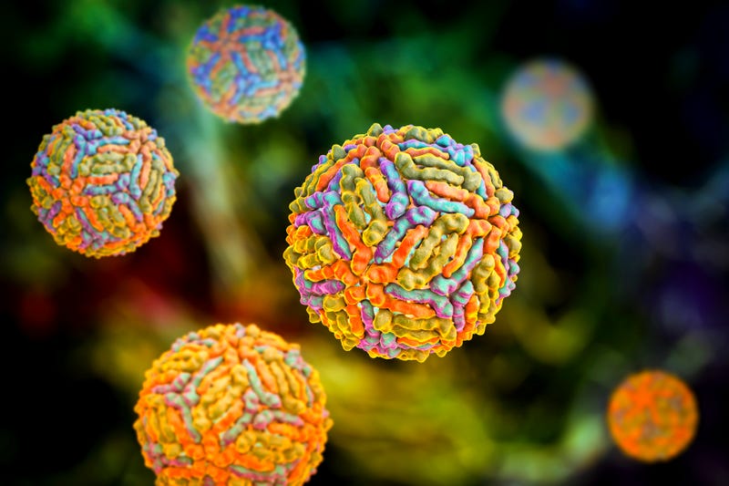 West Nile Virus particle illustration