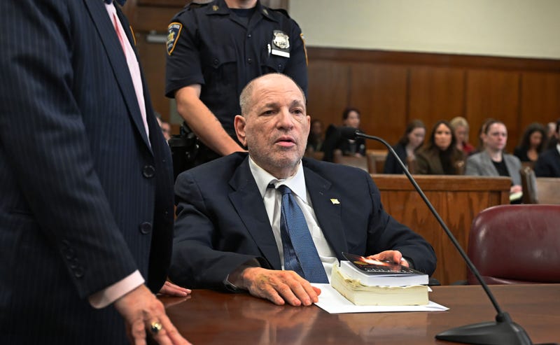 Former film producer Harvey Weinstein appears in court on October 23, 2024 in New York City. Weinstein attended the pre-trial hearing ahead of his retrial on sex crimes charges stemming from his #MeToo case. Weinstein has reportedly recently been diagnosed with cancer.
