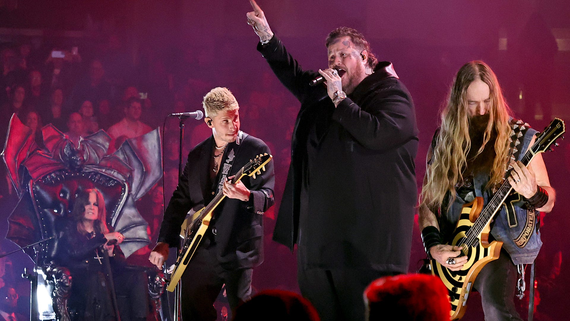 Ozzy Osbourne received an all-star tribute at his Rock Hall induction