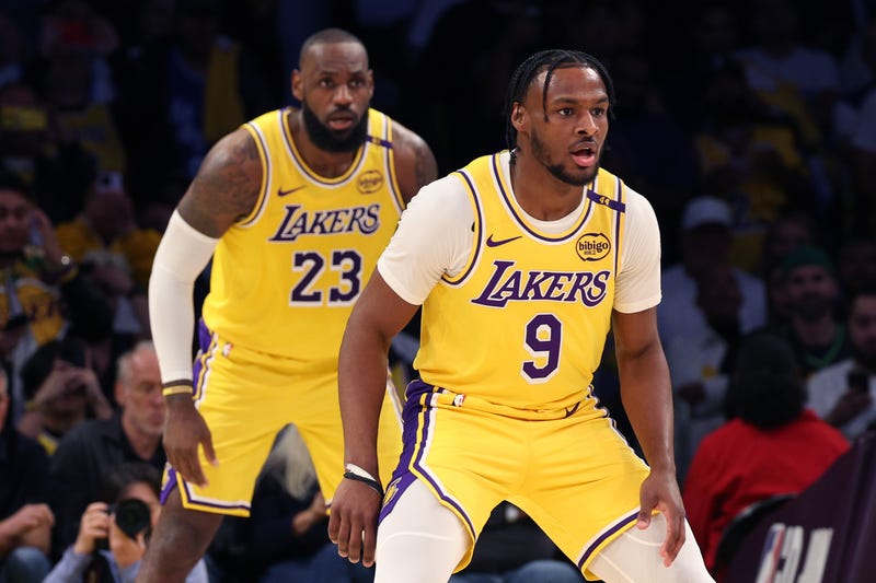 LeBron James and Bronny James