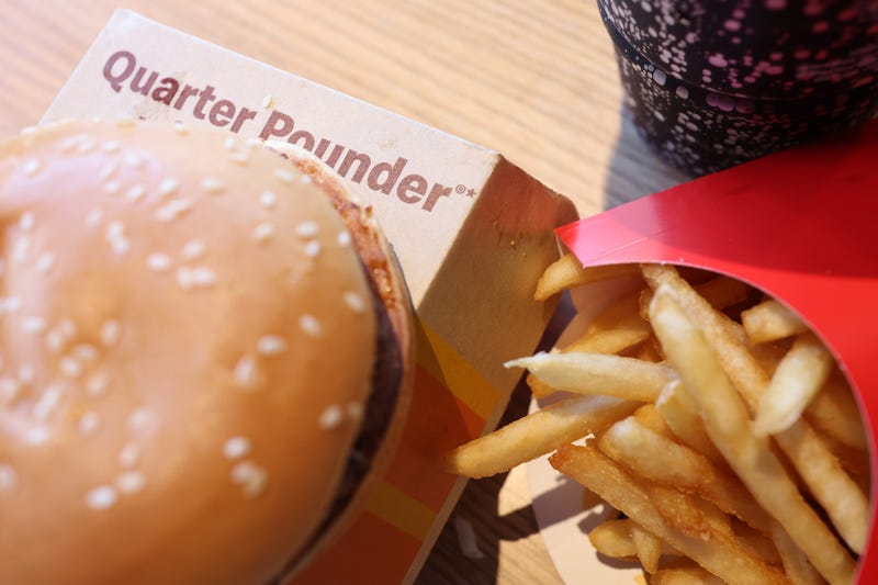 McDonald's Quarter Pounder hamburger meal