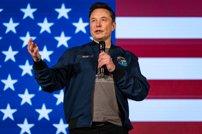 Elon Musk speaks during an America PAC town hall on October 26, 2024 in Lancaster, Pennsylvania.