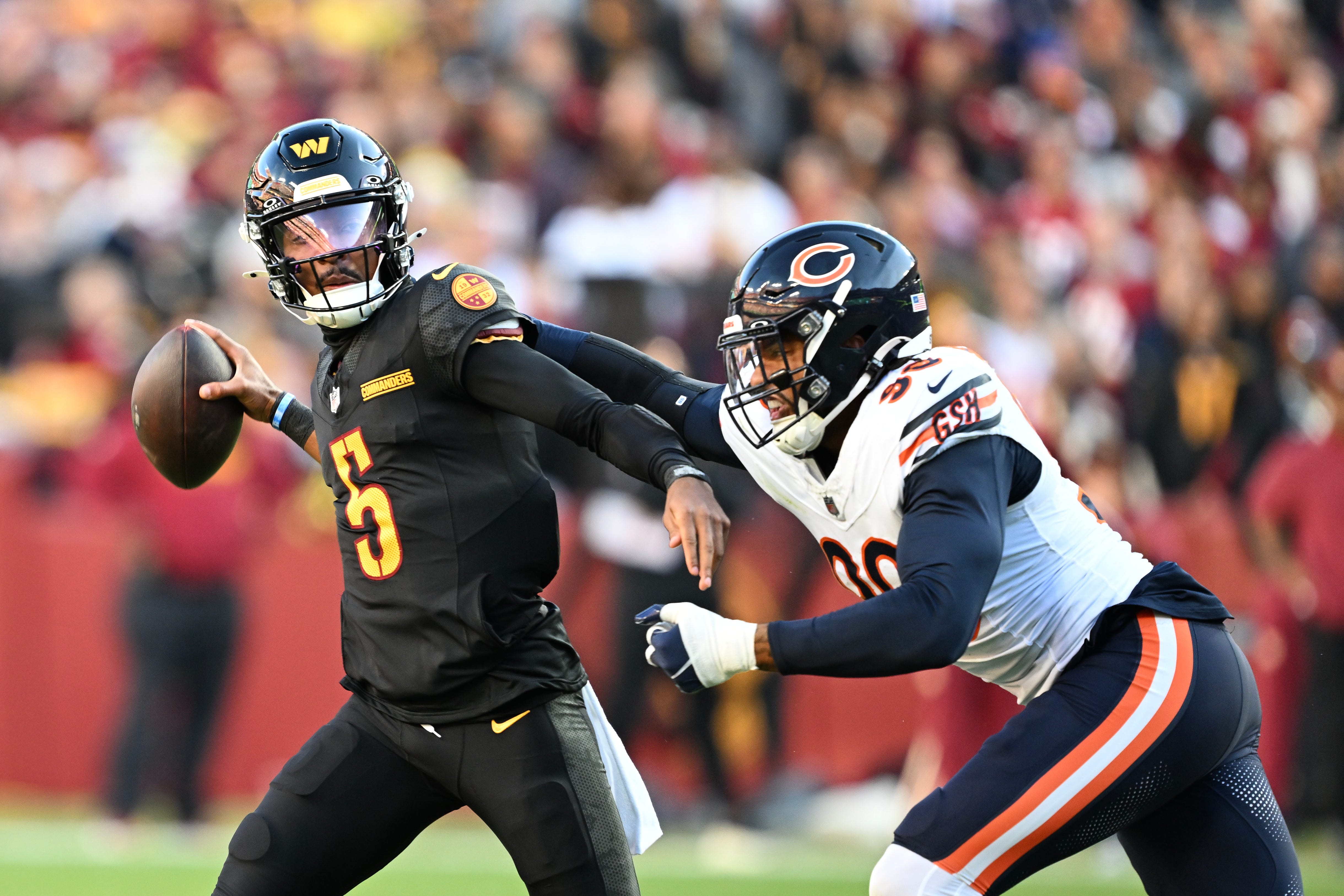 Jayden Daniels confirms he had broken rib when he threw Hail Mary touchdown against Bears