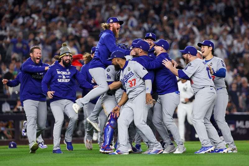 Los Angeles Dodgers celebrate