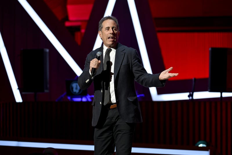 Jerry Seinfeld performs during the 18th Annual Stand Up For Heroes Benefit Presented By Bob Woodruff Foundation And New York Comedy Festival at David Geffen Hall on November 11, 2024 in New York City. 