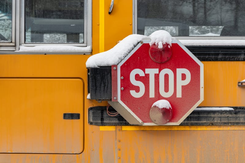 School bus winter