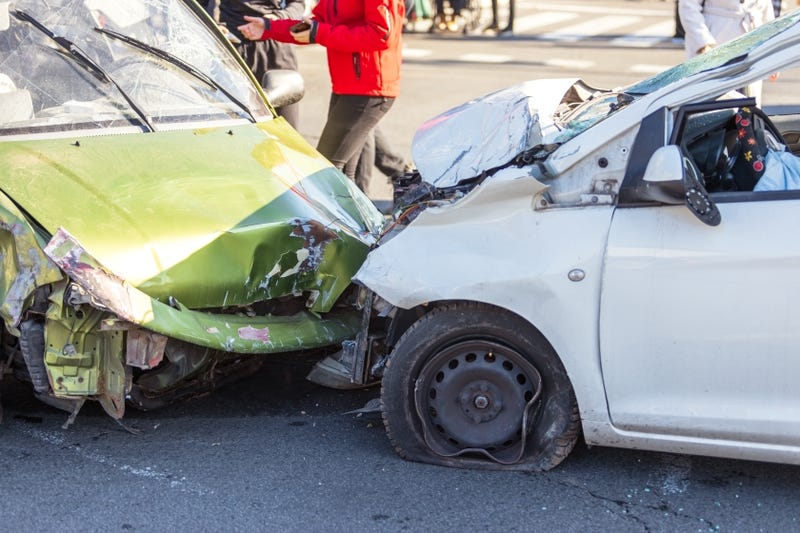 Stock photo of car accident