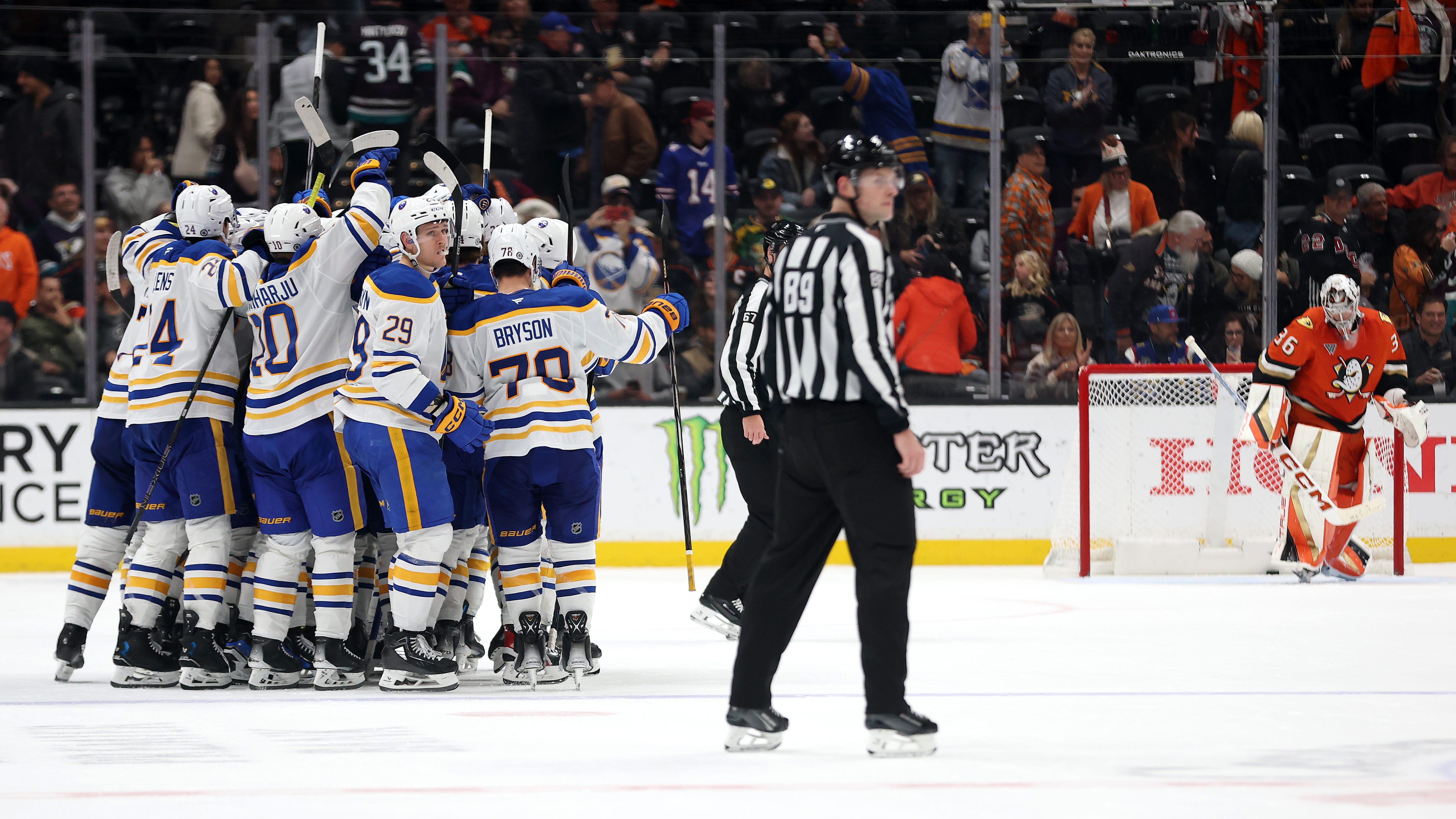 Kulich plays hero for Sabres in overtime win over Ducks