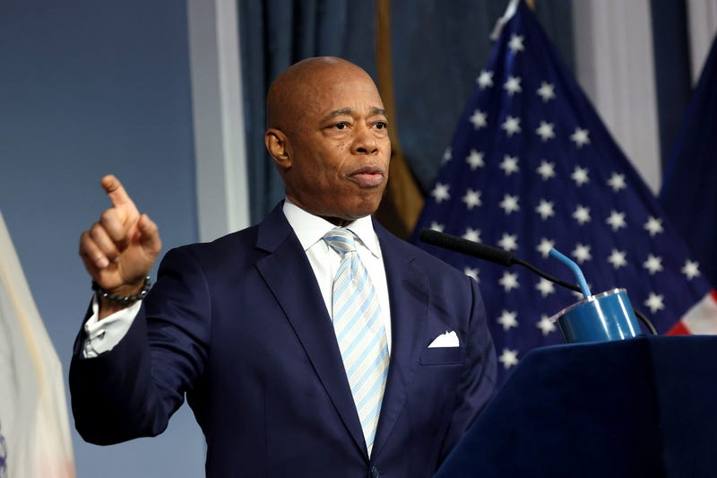 Mayor Eric Adams is pictured during a press conference at City Hall on Nov. 11, 2024