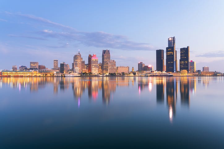 Downtown Detroit skyline