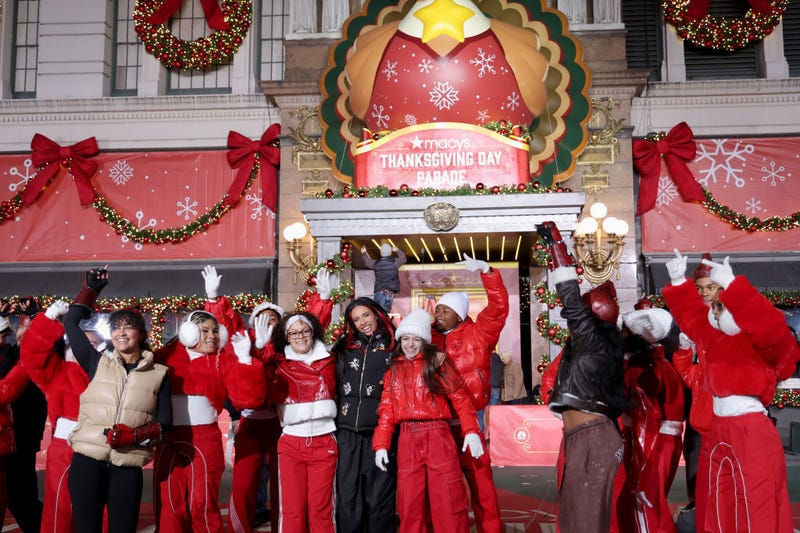 Kylie Cantrall and BOSS Kids perform during 2024 Macy's Thanksgiving Day Parade Rehearsals - Day 2 at Macy's Herald Square on Nov. 26, 2024 in New York City.