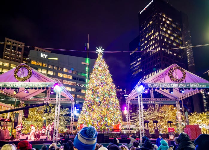 Detroit Christmas tree