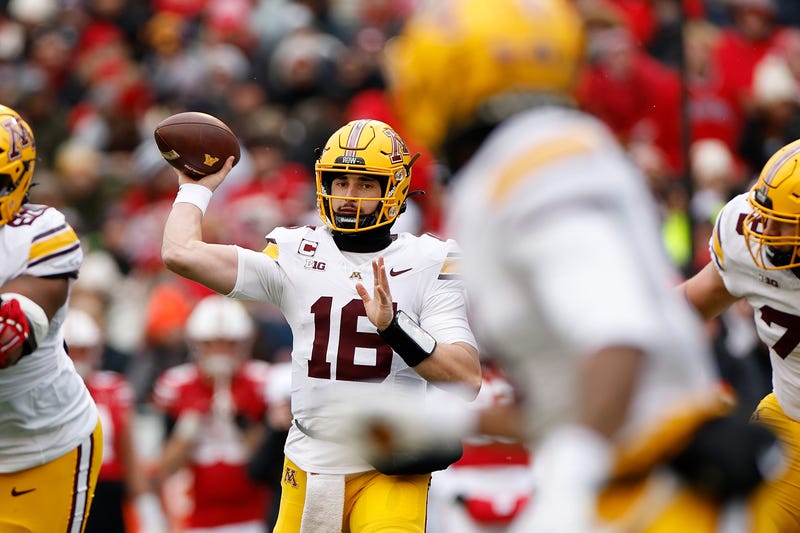 Senior Max Brosmer #16 of the Minnesota Golden Gophers will try and extend the team's bowl game winning streak to eight games when they take on Virginia Tech in Friday's Duke's Mayo Bowl.