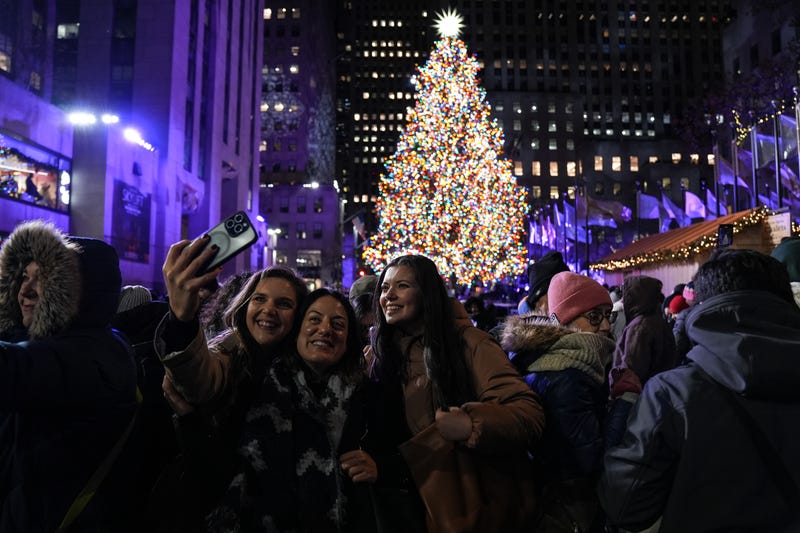 Despite freezing temperatures, strong wind and snowfall, the annual lighting of the iconic Rockefeller Center Christmas tree took place on Wednesday evening, marking the official start of the holiday season in New York City, USA on December 4, 2024.