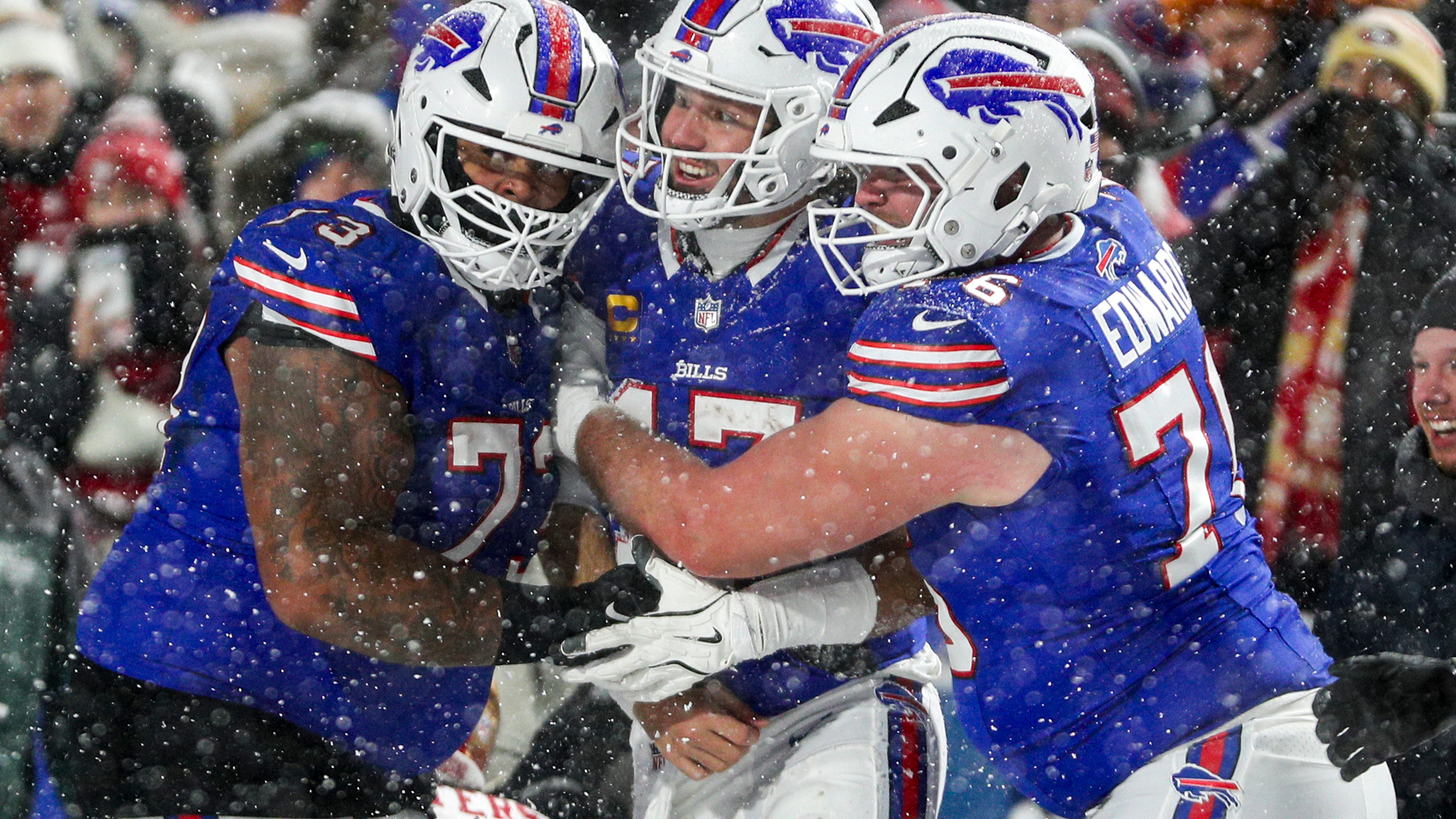 Bills brave snow, defeat 49ers in prime-time to capture fifth-straight AFC East title