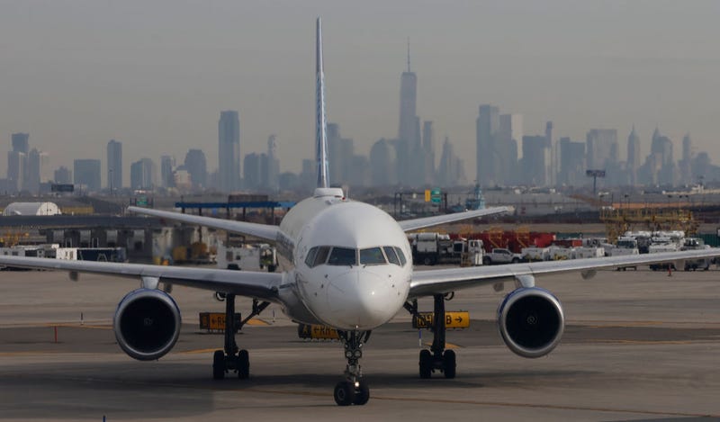 A United Airlines airplane proceeds to a gate at Newark Liberty International Airport on Dec. 4, 2024, in New Jersey.