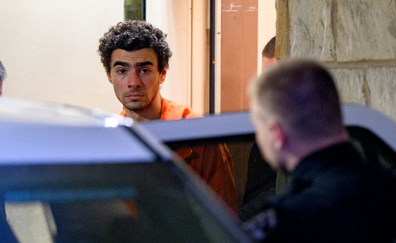 Suspected shooter Luigi Mangione is led from the Blair County Courthouse after an extradition hearing Dec. 10, 2024, in Hollidaysburg, Pennsylvania.