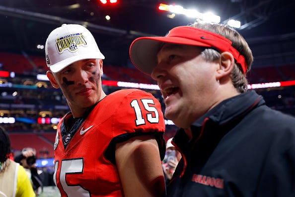 Georgia had moved past Carson Beck after he declared for the NFL Draft