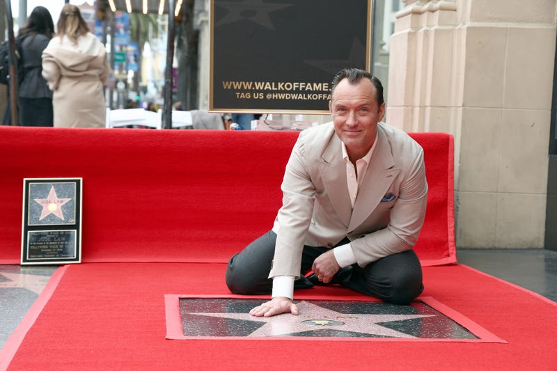 HOLLYWOOD, CALIFORNIA - DECEMBER 12: Jude Law attends his Hollywood Walk of Fame Star Ceremony on December 12, 2024 in Hollywood, California. 
