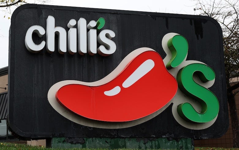 Sign outside of a Chili’s restaurant