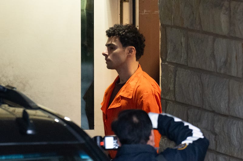 Luigi Mangione leaves the Blair County Courthouse in Hollidaysburg, Pennsylvania, on December 19, 2024