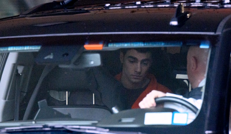 Luigi Mangione, suspect in the killing of UnitedHealthcare CEO Brian Thompson, departs after a hearing at Blair County Courthouse on December 19, 2024