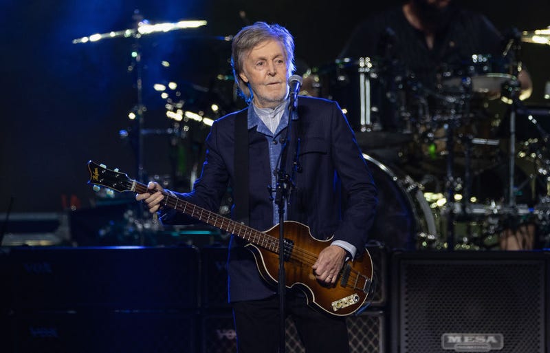 Paul McCartney performs at The O2 Arena on Dec. 18, 2024 in London, England.