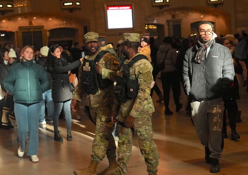 The number of National Guard soldiers deployed to ensure security in New York City's subway system were increased by Gov. Kathy Hochul on Dec. 23, 2024. 