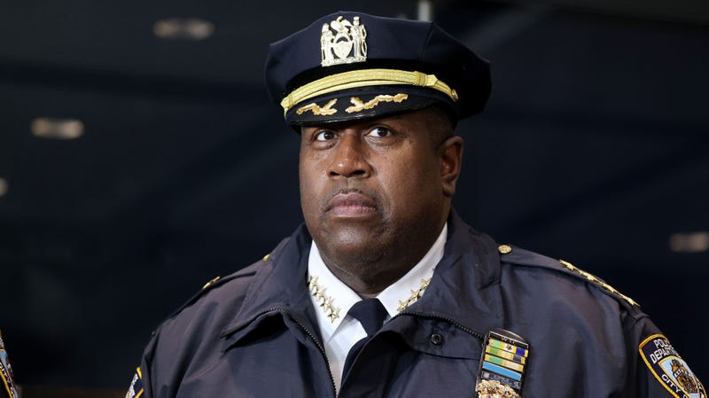 NYPD Chief of Department Jeffrey Maddrey is pictured during a press conference in Queens on Feb. 28, 2023