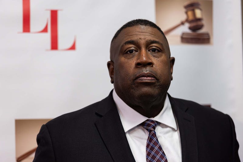 Ex-NYPD Chief Jeffrey Maddrey during a news conference about his ongoing lawsuit scandal, at 45 Broadway, on Dec. 27, 2024