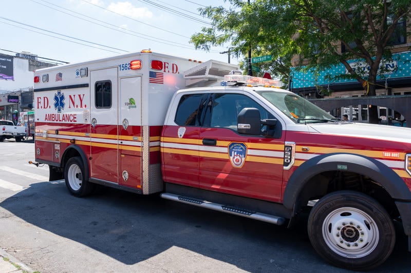 An FDNY Ambulance on the street in New York City.