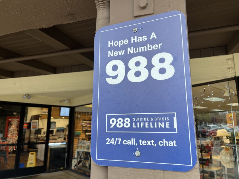 sign for 988 Lifeline mental health emergency hotline