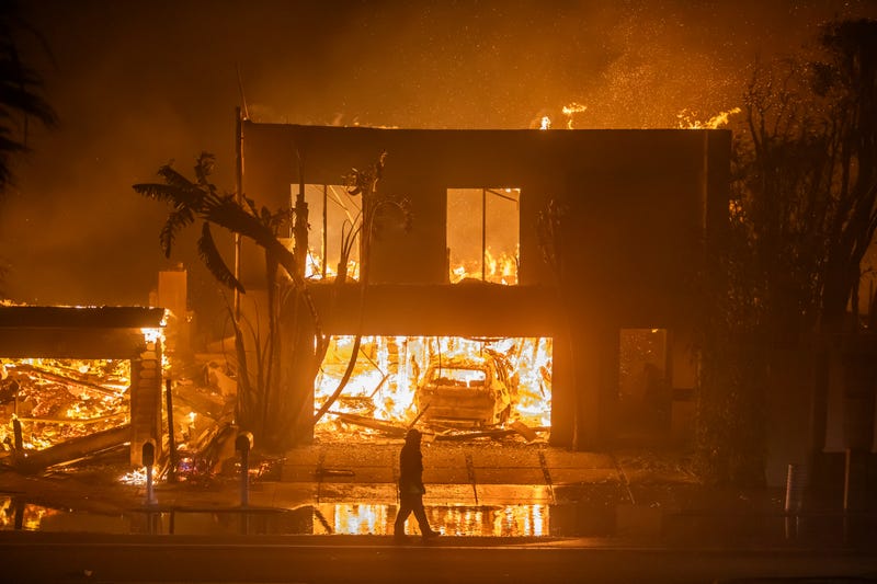 burning house