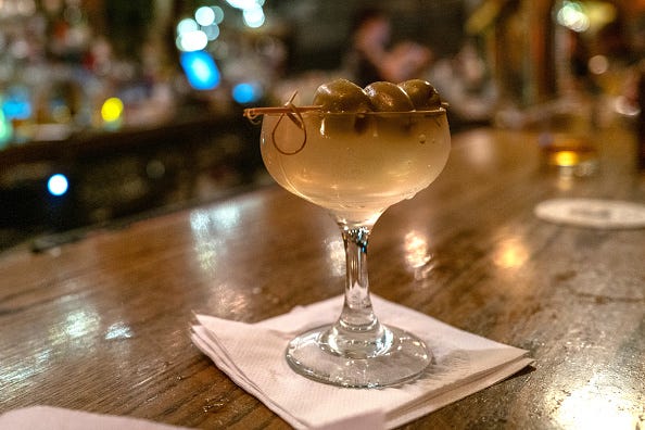 cocktail at the bar