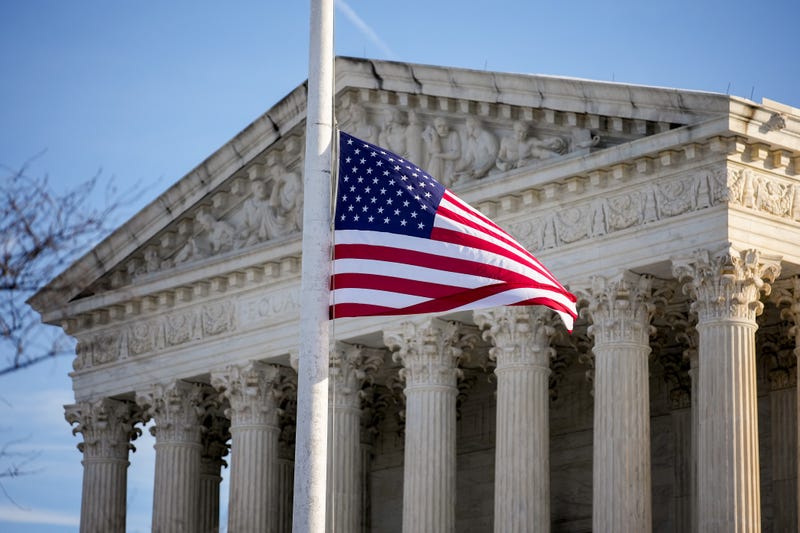 The U.S. Supreme Court Building as the court hears oral arguments on whether to overturn or delay a law that could lead to a ban of TikTok in the U.S., on Jan. 10, 2025, in Washington, DC.