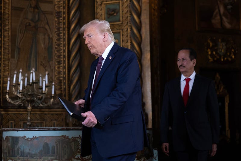 President-elect Donald Trump at the Mar-a-Lago Club on January 07, 2025 in Palm Beach, Florida.