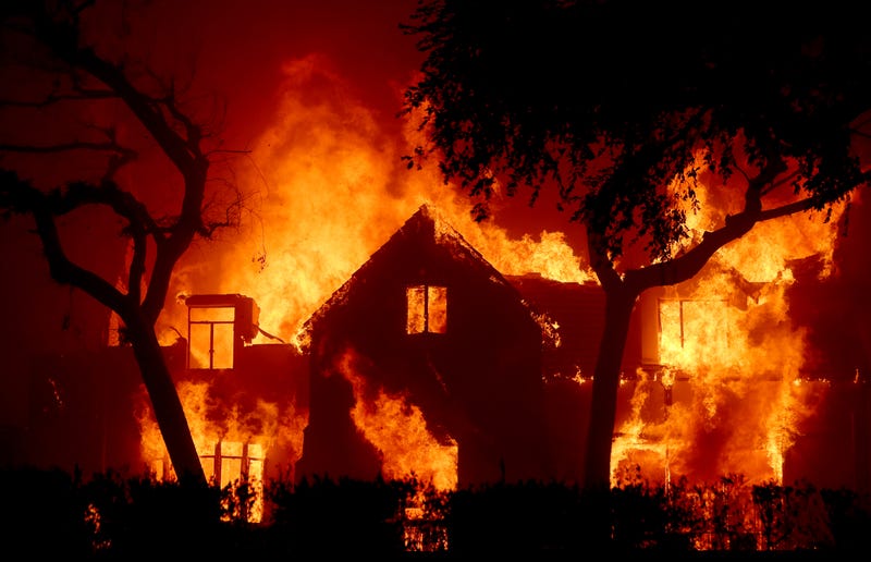 home on fire