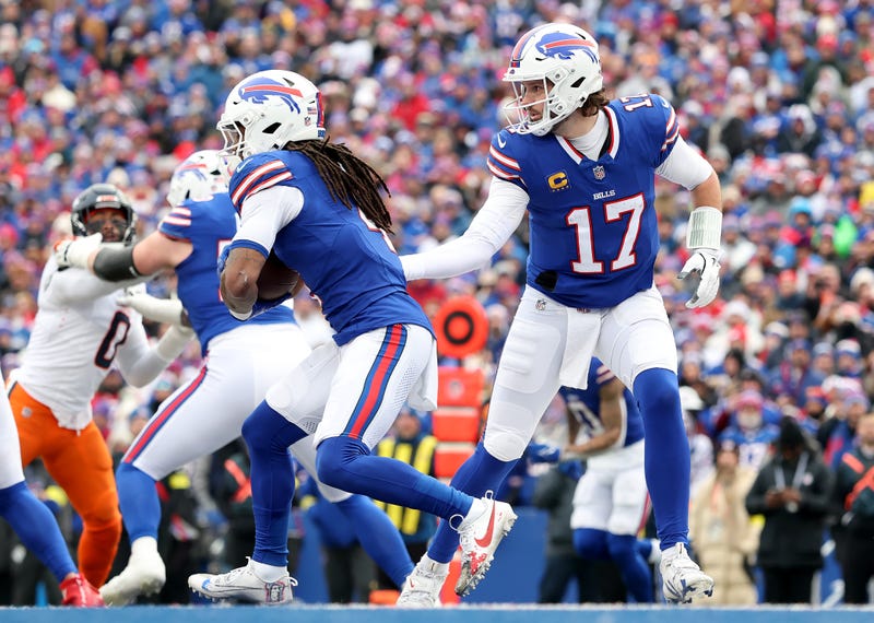 James Cook and Josh Allen