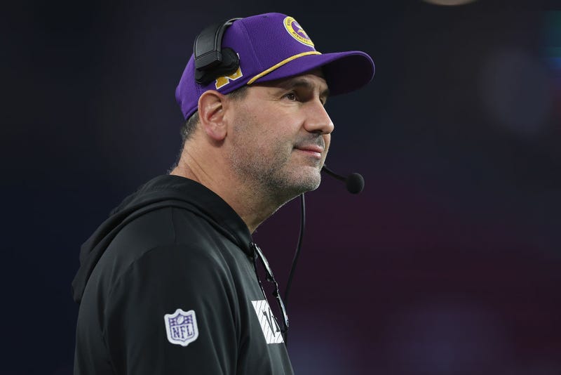 Brian Angelichio with Vikings