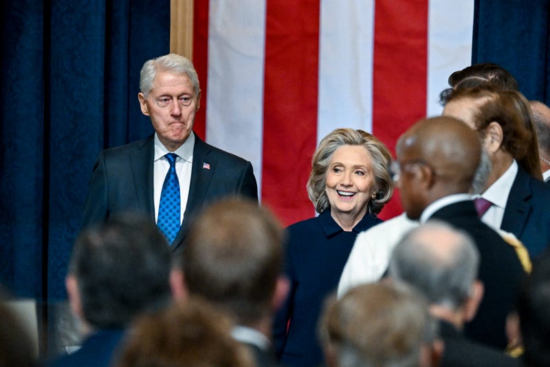 ormer President Bill Clinton and former first lady Hillary Clinton attend the inauguration of U.S. President-elect Donald Trump in the U.S. Capitol Rotunda on January 20, 2025 in Washington, DC. Donald Trump takes office for his second term as the 47th President of the United States. (Photo by Kenny Holston-Pool/Getty Images)